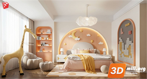 Children Room Scenes Skp FIles 